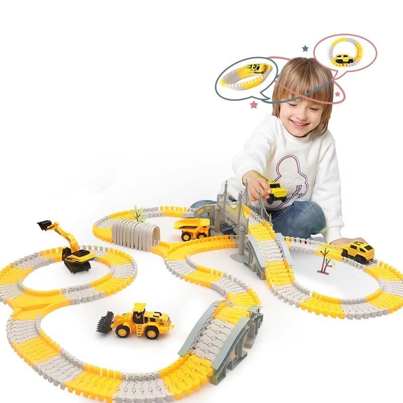 Multi Functional Children's Puzzle Assembly Track Toy